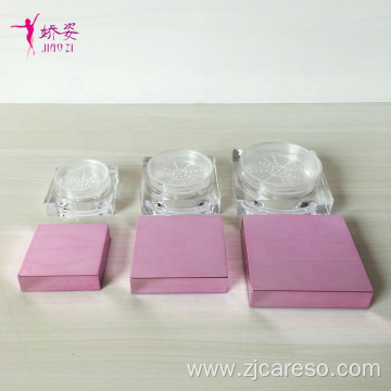 Packaging 30g Powder Jar with Electroplated Pink Lid